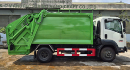 XE CUỐN ÉP CHỞ RÁC ISUZU 9 KHỐI