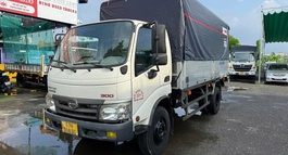 XE TẢI HINO 5 TẤN MUI BẠT CŨ - HINO XZU342 THÙNG BẠT BỬNG NHÔM 2021