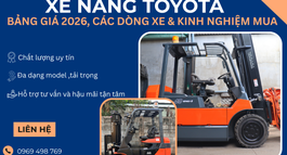 XE NÂNG TOYOTA ĐƯỢC SỬ DỤNG PHỔ BIẾN TRONG NHÀ MÁY, KHO HÀNG VÀ LOGISTICS NHỜ CÓ NHIỀU DÒNG XE NÂNG