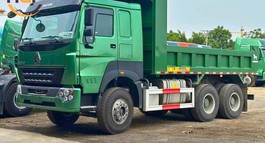 XE TẢI BEN HOWO V7G 380HP 2 CẤU HÌNH: 3 CHÂN 4 CHÂN THÙNG VUÔNG THÙNG U
