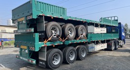 RƠ MOOC SÀN LỬNG MỞ BỬNG 2 TRẠNG THÁI CIMC DONGGUAN - CHỞ CONTAINER VÀ HÀNG RỜI