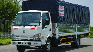 Isuzu 1 tấn 9 vào thành phố thùng dài 6 met 2 