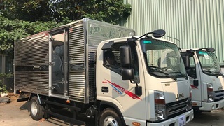 Xe tải Jac N350S thùng kín. Bán xe tải Jac N350S thùng kín trả góp 