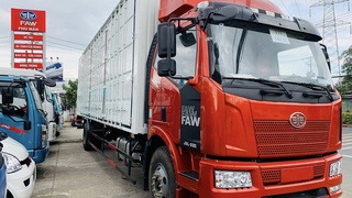 Xe tải Faw thùng kín Container   faw 9m7   Xe tải Faw 6T8 thùng kín...