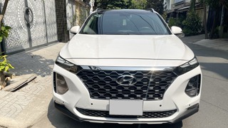 Hyundai SantaFe 2.2L Htrac AWD 2020 dầu, màu trắng. 