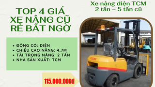 Top 4 giá xe nâng cũ rẻ bất ngờ năm 2024 