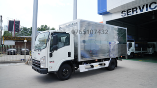 Xe tải 1,9 tấn thùng kín inox   isuzu qkr 210 