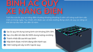 Bật mí cách sạc bình ắc quy xe nâng điện đúng cách 