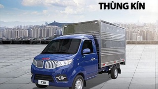 Xe tải SRM T30 thùng kín 940Kg thùng dài 2m9 