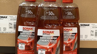 Nước rửa xe oto, xe máy đậm đặc 1lit   Sonax Gloss Shampoo Concentrate 