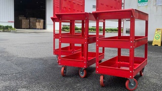 Xe đẩy 3 ngăn   Bảng treo khay nhựa KT: 738 570 