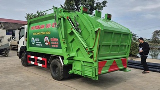 Xe chuyên dụng thiết bị môi trường : xe cuốn ép rác Isuzu 9 khối đời 2026 