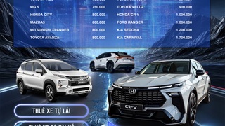 Cho thuê xe dịp lễ 30/4 1/5 giá tốt 