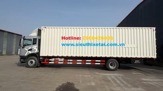 Xe tải thùng container, mui bạt, dài 9m9 4x2 dongfeng x3   180hp   230hp ...