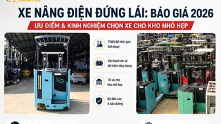 Xe Nâng Điện Đứng Lái: Giải Pháp Cho Kho Hẹp Và Kệ Cao 