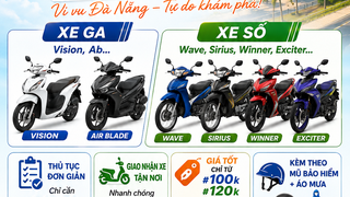 Đơn vị cho thuê xe máy đời mới du lịch Đà Nẵng 