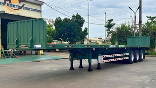 Sơ mi rơ mooc sàn kéo rút SOOSAN 3 trục 15m kéo dài 23m   Chở hàng...