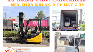Xe nâng chui container 2 ty 2 lao và 3 ty 3 lao 