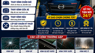 Kính xe hư hỏng, để chúng tôi lo 