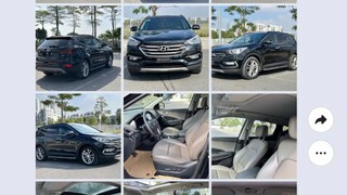 Bán  HYUNDAI SANTAFE 2017   bản full  xăng xe chính chủ 