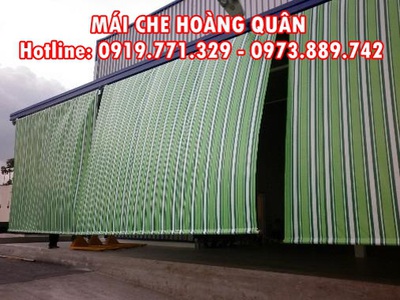 Chúng tôi chuyên bán bạt mái hiên di động, hướng dẫn thi công mái xếp lượn sóng, Mai hien sai gon 15