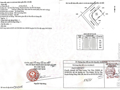 Chính chủ ngộp bank gửi bán gấp lô đất xã Tân Phú Trung. SHR 2