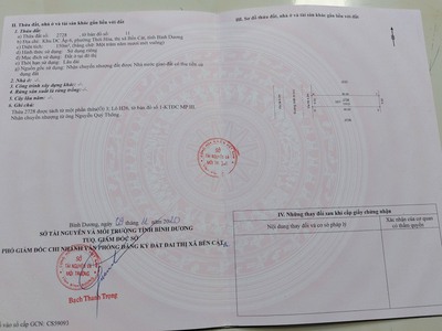 Đất chính chủ , Khu vực Mỹ Phước 3, sổ hồng riêng 3