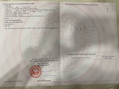 Đất chính chủ , Khu vực Mỹ Phước 3, sổ hồng riêng 2