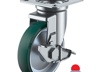 Bánh Xe Cao Su Xoay Khóa Phi 150 Hãng Yuei Nhật Bản 2