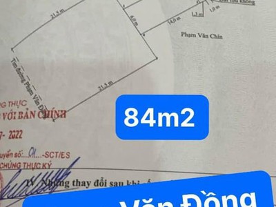 Lô 84m2 ngang 6m mặt đường phạm văn đồng, tân thành, dương kinh 4,x tỷ 0