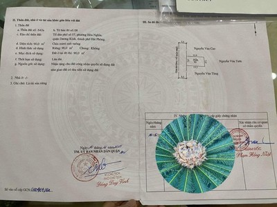 90m2 đất, ngang 7m đường nhựa 6m giá 1,3x tỉ tại hòa nghĩa, dương kinh 0