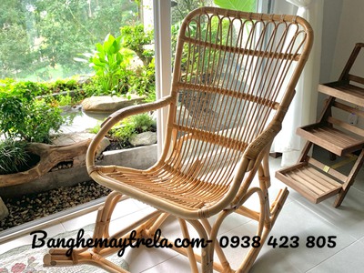 Ghế mây thư giãn bập bênh ngồi đọc sách 6