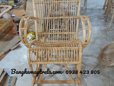 Ghế mây thư giãn bập bênh ngồi đọc sách 9