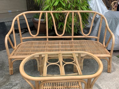 Bàn ghế mây phòng khách- Sofa mây tre đan 5