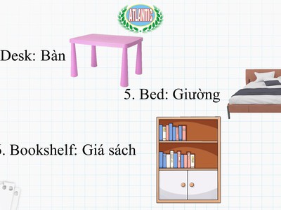 Cùng Atlantic học từ vựng tiếng Anh chủ đề về đồ vật trong gia đình nhé 2