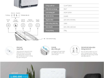 Cho thuê máy lọc nước, máy lọc không khí thương hiệu số 1 Hàn Quốc 2