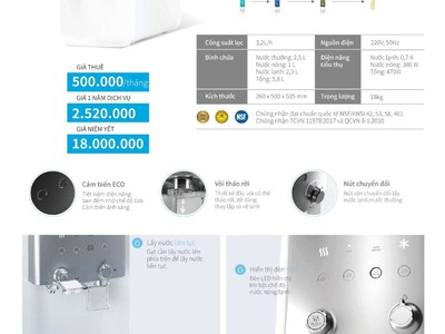 Cho thuê máy lọc nước, máy lọc không khí thương hiệu số 1 Hàn Quốc 18