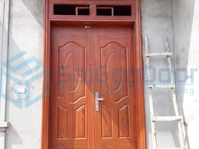 Cửa nhựa giả gỗ cửa đẹp Saigondoor 3
