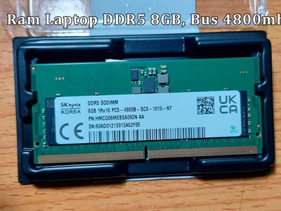 Ram Laptop DDR5 8GB, Bus 4800mhz 0