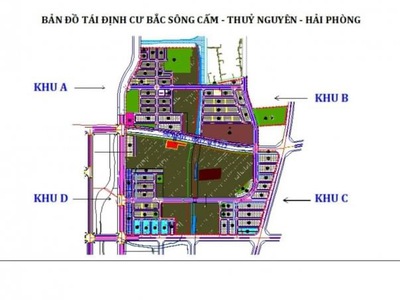 64m2 đất khu Bắc Sông Cấm ,bìa hồng,giá 1280 1
