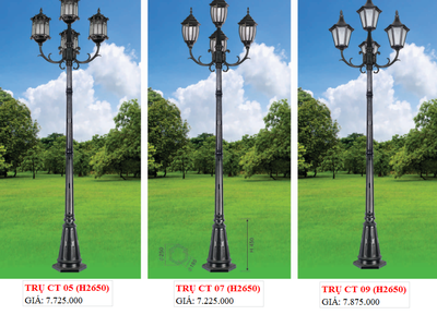 Đèn gắn cột ngoài trời, đèn vách sân vườn giá rẻ, đèn trụ cổng công viên, đèn trụ sân vườn tại xưởng 1