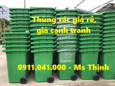 Sỉ lẻ thùng rác nhựa 120L 240L giá rẻ tận gốc thùng rác số lượng lớn 0