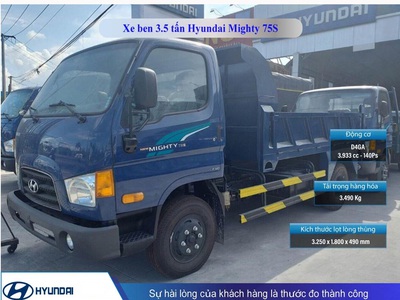 Xe ben Hyundai 3,5 tấn - 2,8m3 0