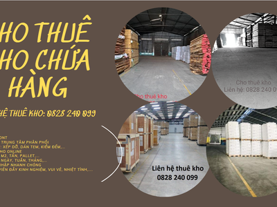 Cho thuê kho xưởng, diện tích 1500m2, kho chung, kho riêng 4