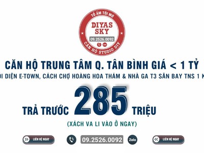 Bán căn hộ 30m2 chung cư Diyas Sky 0