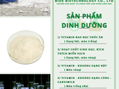 TÌM ĐỐI TÁC CHO SẢN PHẨM DINH DƯỠNG dùng trong thuốc và thực phẩm ngành thủy sản, chăn nuôi 0