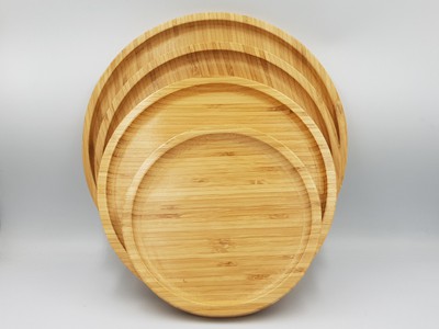 Bộ 3 khay tre nguyên khối cao cấp 0