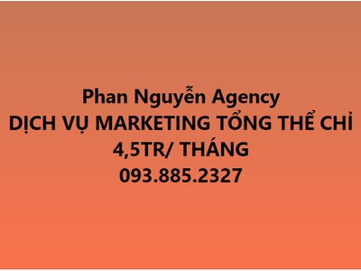 Dịch vụ Marketing Online Tổng Thể Cho Doanh Nghiệp Chỉ 4,5Tr/ Tháng 0
