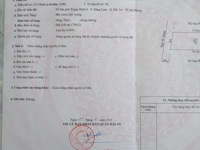 Bán đất thổ cư Trung hành 8 đằng Lâm Hải An Hải Phòng 3