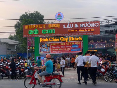 Chính chủ sang quán ăn sân vườn - nhà hàng dt: 5600 m2 , bbq - lẩu nướng, 1357 đường tỉnh lộ 8 ấp 2